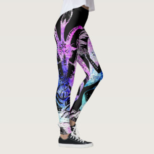 Leggings Goth Girly Baphomet