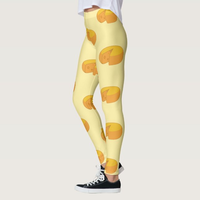 Leggings Gouda Cheese Arrondit La Gastronomie Néerlandaise  (Gauche)