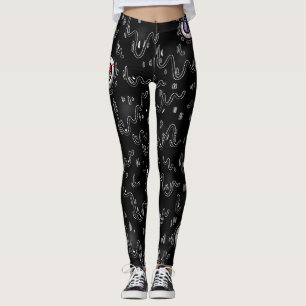 Leggings Goutte Effrayante de Balle Oculaire Halloween