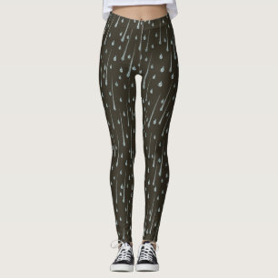 Leggings Gouttes de pluie qui tombent Mignon Jour de pluie 