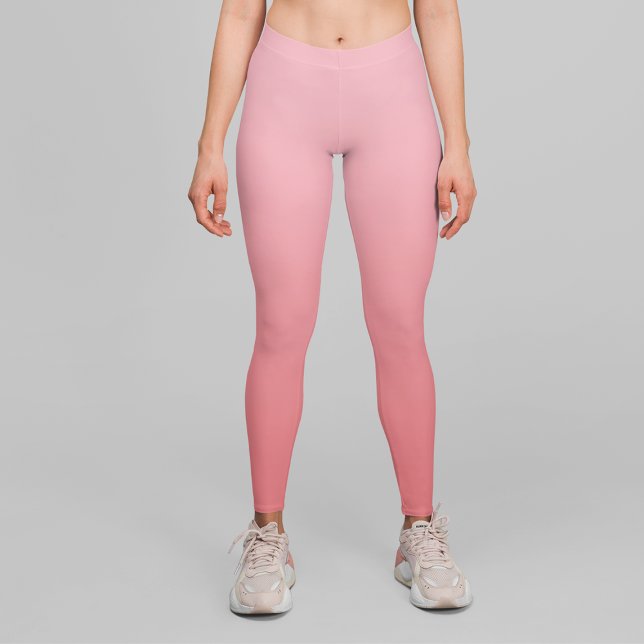 Leggings Gradient de corail rose pâle (Créateur téléchargé)