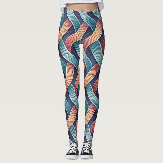 Leggings Gradient Flow Illusion | Seamless Abstract 3D (Devant)
