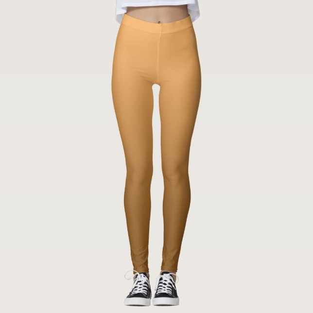Leggings Gradient neutre et simple d'or (Devant)