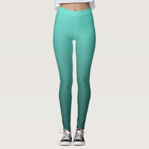 Leggings Gradient neutre et simple Teal