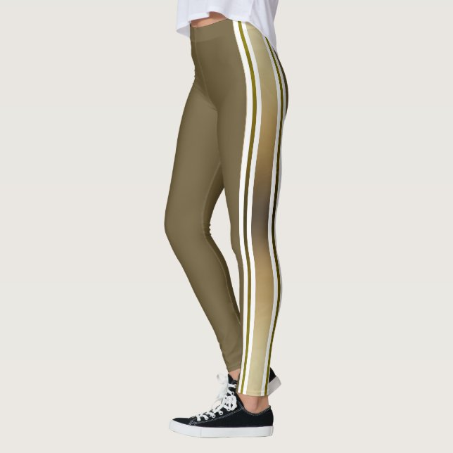 Leggings Gradient Or Et Blancs (Gauche)