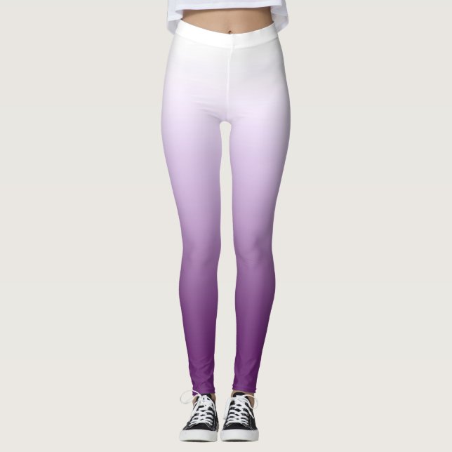 Leggings Gradient violet lilas ombre (Devant)