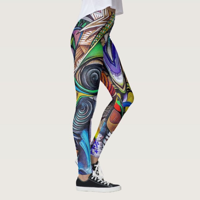 Leggings Graffiti coloré et moderne (Droite)