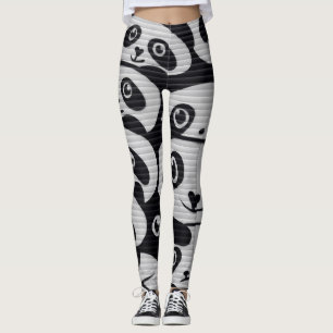Leggings Graffiti gris Panda leging