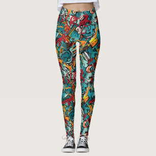Leggings Graffiti Magique Pantalon de Yoga