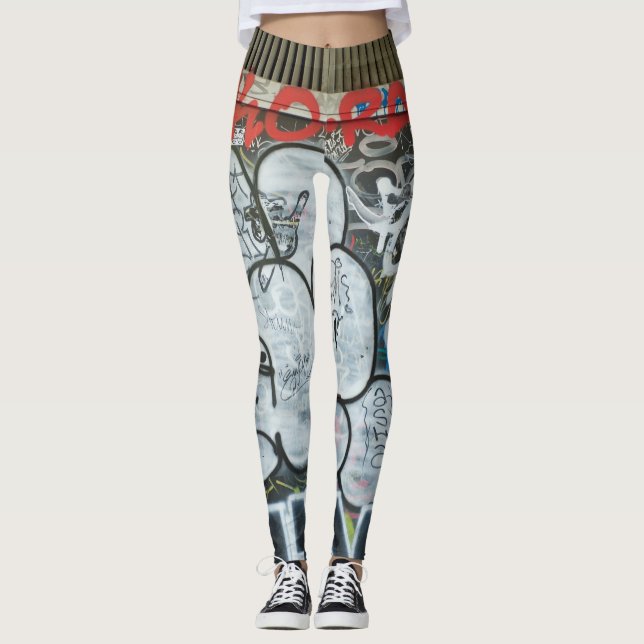Leggings Graffiti rouge (Devant)