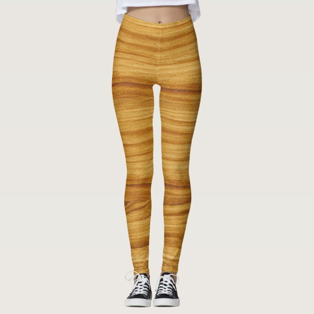 Leggings Grain de bois clair (Devant)