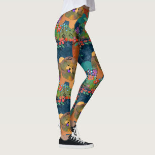 Leggings Grand motif d'extraits - guêtres de bouffe