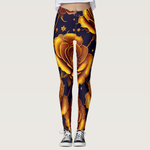 Leggings Grande Collection Rose de luxe Gold tendance