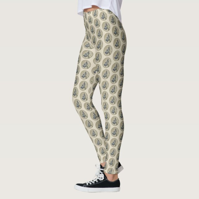 Leggings Grande Danse (Brindle) Peinture - Art Chien origin (Gauche)