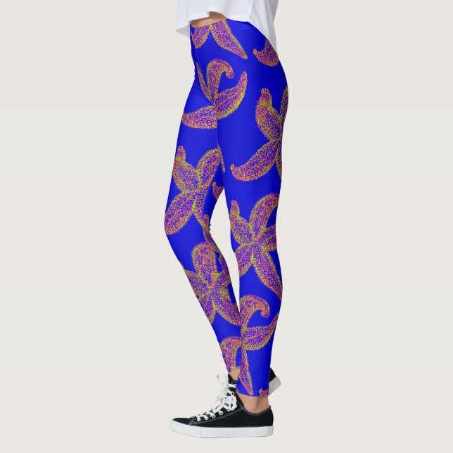 Leggings grande étoile de mer Thunder_Cove bleu (Gauche)