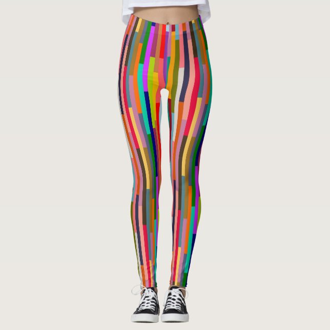 Leggings Grandes Couleurs Minces (Devant)