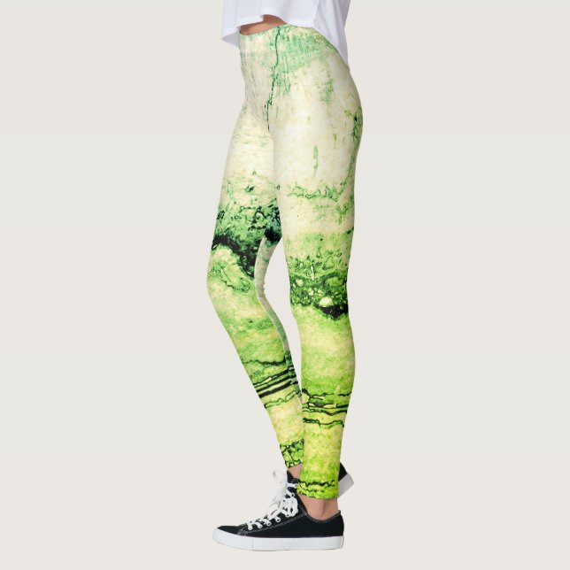 Leggings granit vert Abstrait (Gauche)