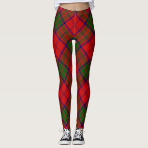 Leggings Grant tartan rouge vert plaid