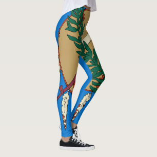 Leggings Graphique dynamique de drapeau d'état de