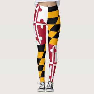Leggings Graphique dynamique de drapeau d'état du Maryland