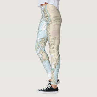 Leggings Graphique nautique du port de Point Judith 13219