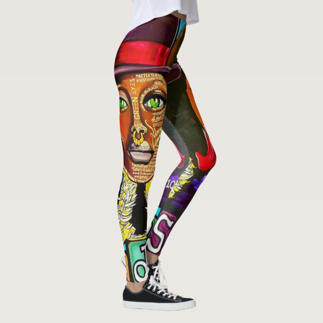 Leggings Gras Original Badu contre Scott Bold Funky (Droite)