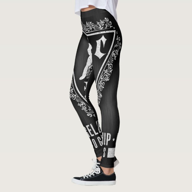 Leggings GRC Légendes de sport-noir (Gauche)