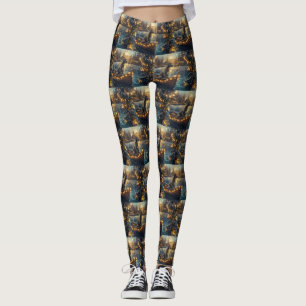 Leggings Great Dane Christmas Festive Voyage