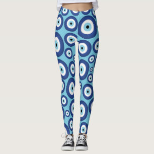 Leggings Grec Mati Mataki - motif d'oeil mauvais de