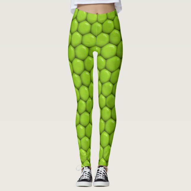 Leggings Green_Babul | Zazzle_Growshop. (Devant)