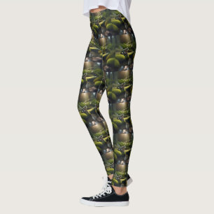 Leggings Green Frog Forest Life,