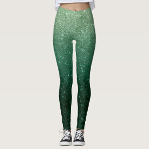 Leggings Green Ombre Parties scintillant Fête de la Saint P