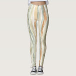 Leggings Green Peach Cream Stripes<br><div class="desc">Green Peach Cream Stripes</div>