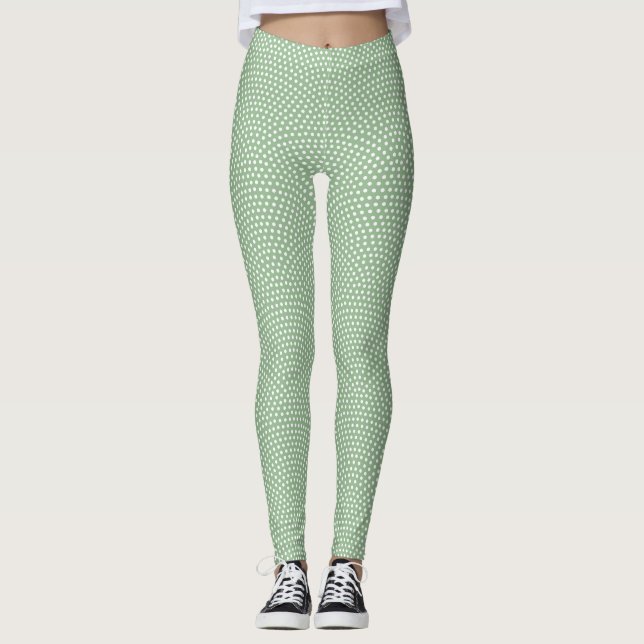 Leggings Green Same Komon (peau de requin) (Devant)