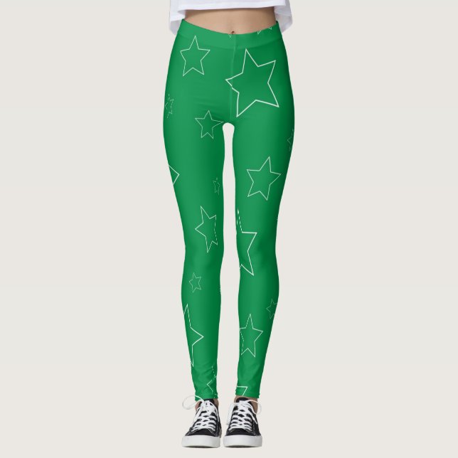 Leggings Green Stars (Devant)