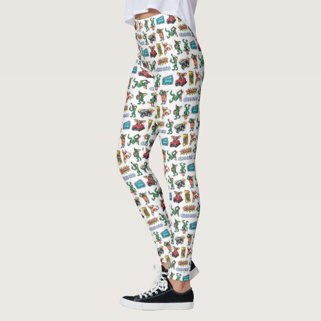 Leggings Gremlins™ Autocollants Drôles Motifs (Gauche)