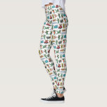Leggings Gremlins™ Sticker Fun Pattern<br><div class="desc">Celebrate classic creature-feature fun with this vibrant Gremlins™ sticker-style pattern! Packed with fan-favorite characters like Gizmo and Stripe, retro logos, popcorn moments, movie tickets, and playful props, this design captures all the mischievous energy and nostalgic charm of the iconic film. The collage-style layout creates a bold “sticker bomb” effect, with...</div>