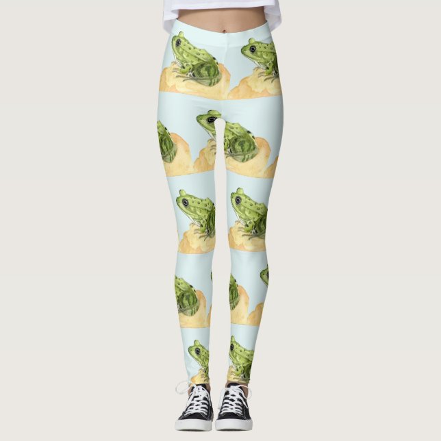 Leggings Grenouille verte (Devant)