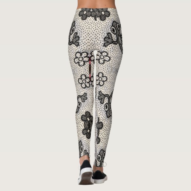 Leggings Grenouille verte Boho élégant (Dos)