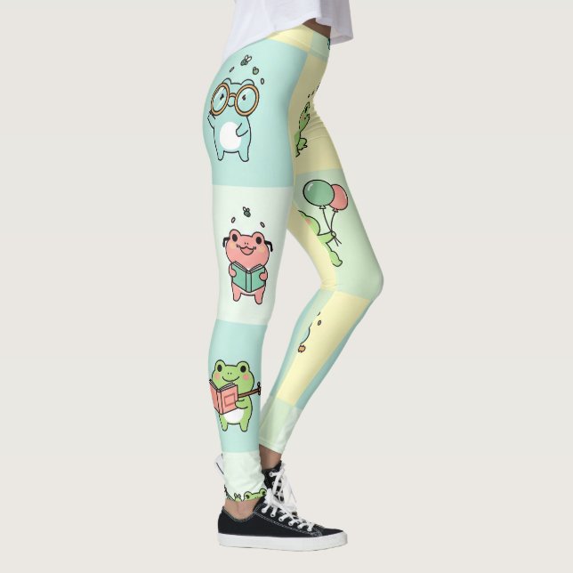 Leggings Grenouilles avec de petits loisirs (Droite)