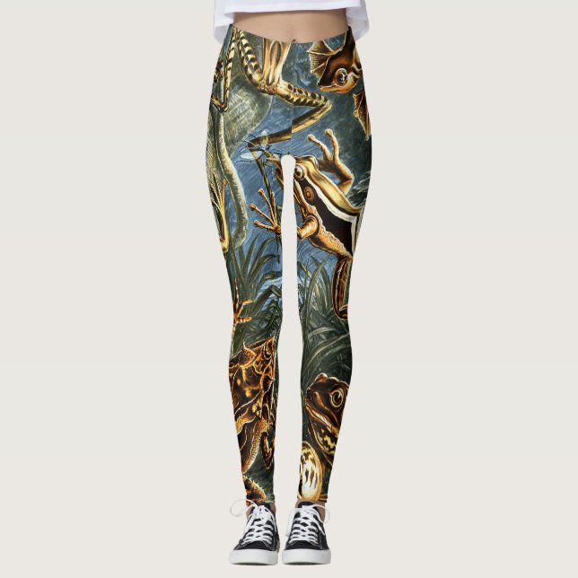Leggings Grenouilles Batrachia par Ernst Haeckel (Devant)