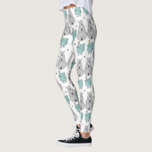Leggings Grenouilles Et Llamas Motif