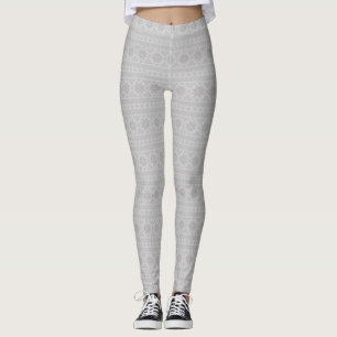 Leggings Grey Fair Isle