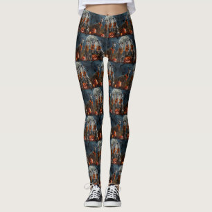 Leggings Greyhound Halloween Éffrayant