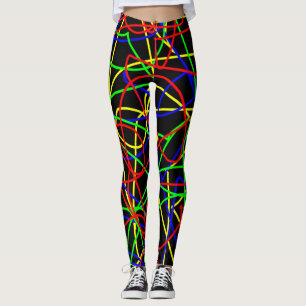 Leggings Gribouillis colorés fous