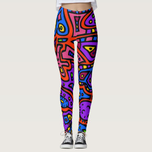 Leggings Gribouillis spatial #3