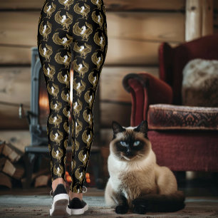 Leggings Griffon Fantastique Brun Majestueux Mythe Gryphon