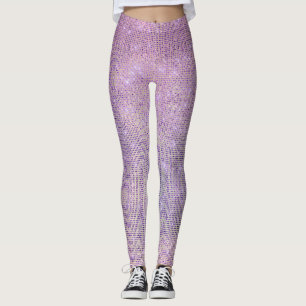 Leggings Grill Lilac Rose Violet Séquin Sparkine Diamond