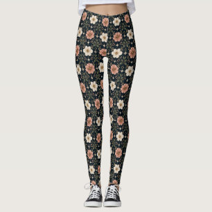 Leggings Grille florale contemporaine équilibrée