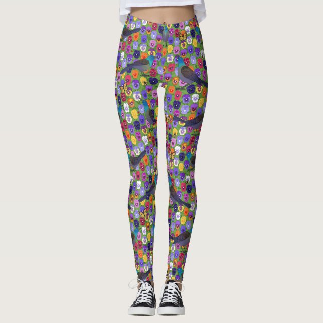 Leggings grilles et panneaux (Devant)